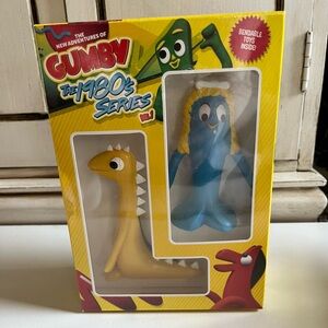 New The New Adventures of Gumby: The 1980's Volume 1 Plus 2 Bendable toys DVD